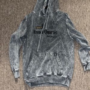 Bourbon Street, French Quarter New Orleans, Men’s Medium, Hoodie, Gray